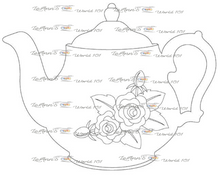 Load image into Gallery viewer, Rose Teapot
